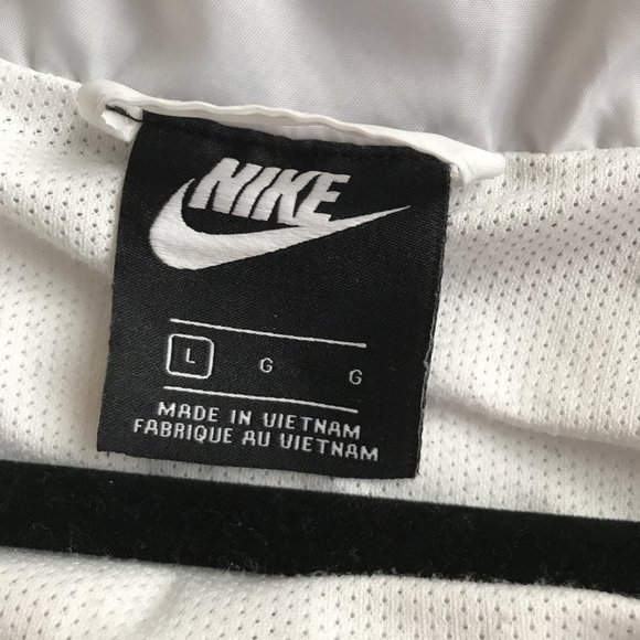 Nike Windbreaker Jacket White Gray Black Large - Picture 4 of 4